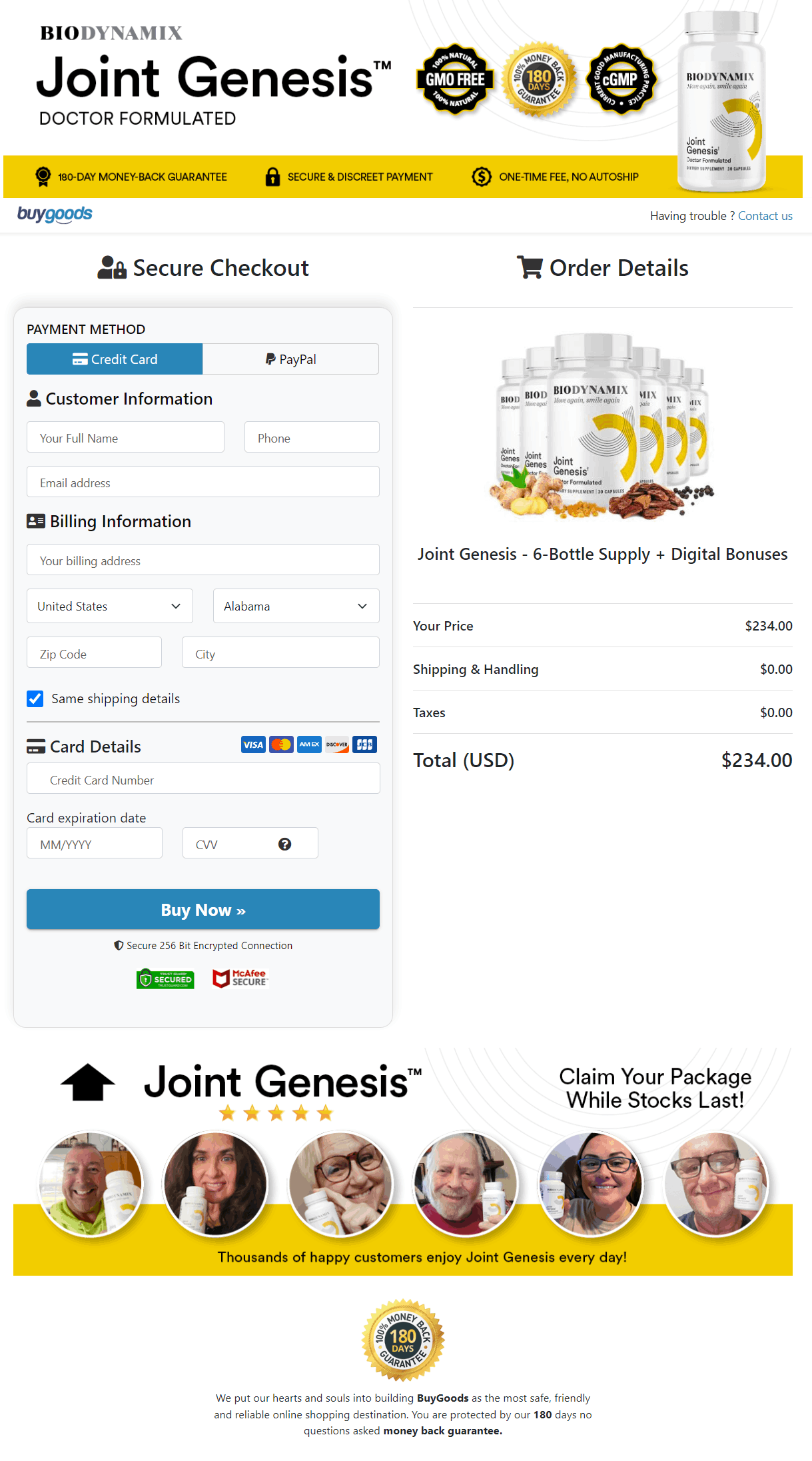 joint genesis order page